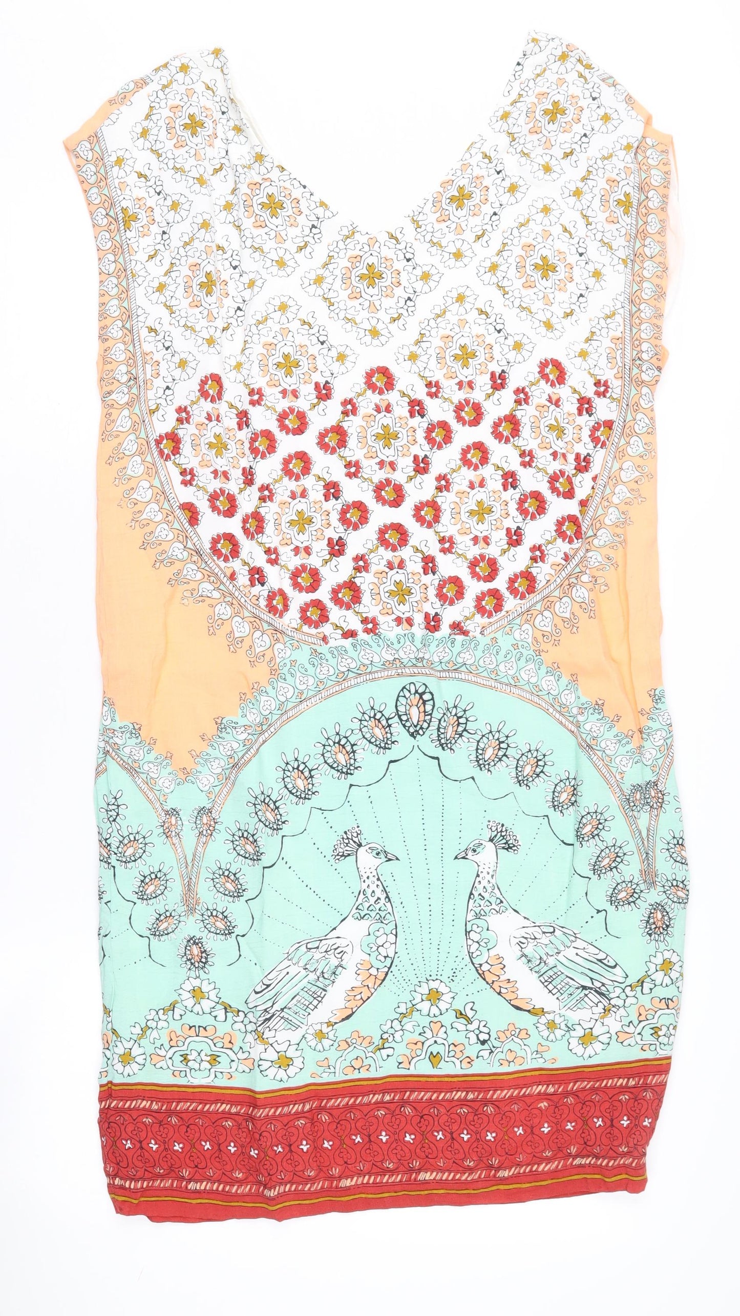 White Stuff Women’s Multicoloured Viscose Dress Size 10