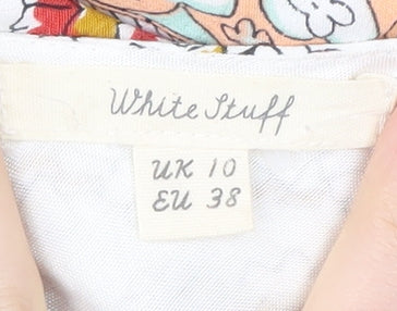 White Stuff Women’s Multicoloured Viscose Dress Size 10