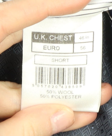 Pierre Cardin Men's Blue Short Blazer Size 46S Formal