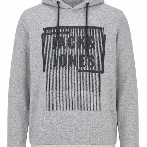 Jack & Jones Men's Grey Pullover Hoodie, Size L