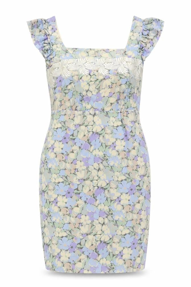 Whistles Women's Multicoloured Floral Silk Dress UK 10