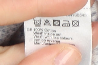 Long Tall Sally Women's Blue Floral Wrap Blouse M