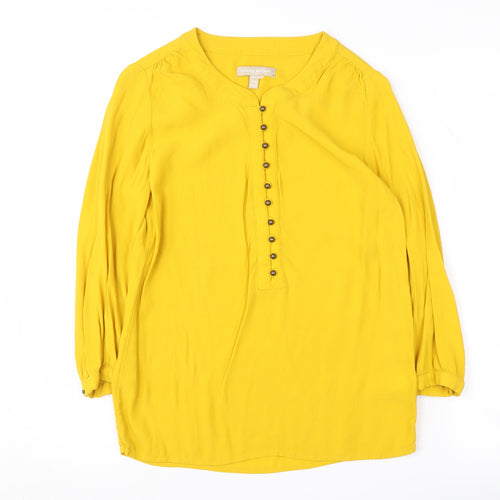 Banana Republic Women's Yellow XS Petite Blouse