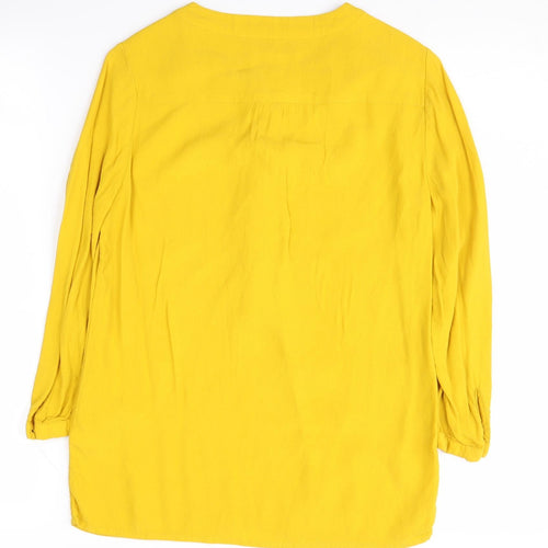 Banana Republic Women's Yellow XS Petite Blouse