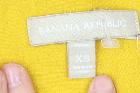 Banana Republic Women's Yellow XS Petite Blouse