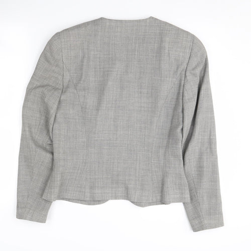 Laura Ashley Women's Grey Wool Blazer, UK Size 12