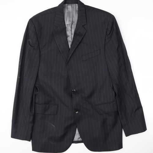 Austin Reed Men's Black Striped Blazer 40R
