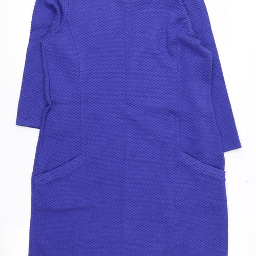 Laura Ashley Women's Blue Shift Dress Size 12