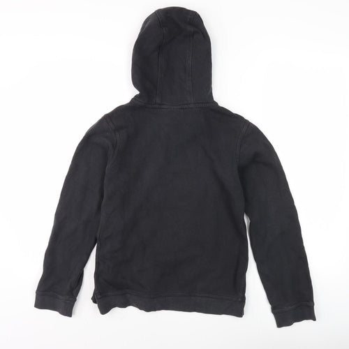 Nike Boys Black Hoodie Large Pullover Fleece Casual