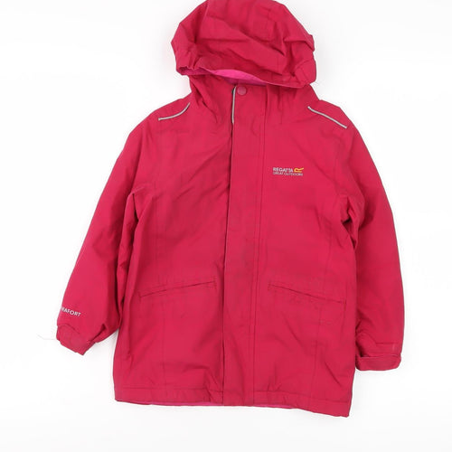 Regatta Girls Pink Waterproof Rain Coat 11 Years