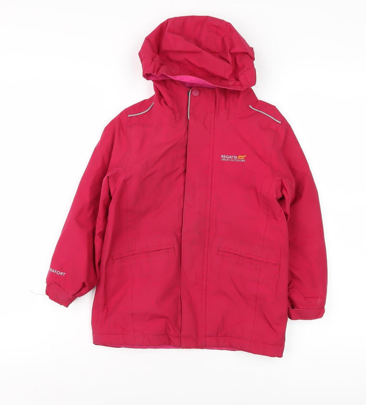 Regatta Girls Pink Waterproof Rain Coat 11 Years