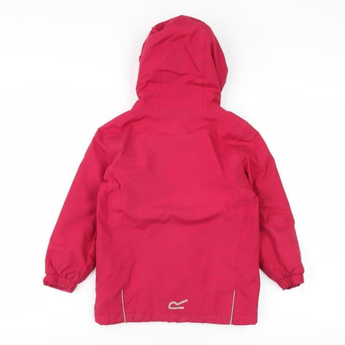 Regatta Girls Pink Waterproof Rain Coat 11 Years