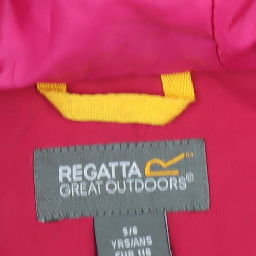 Regatta Girls Pink Waterproof Rain Coat 11 Years