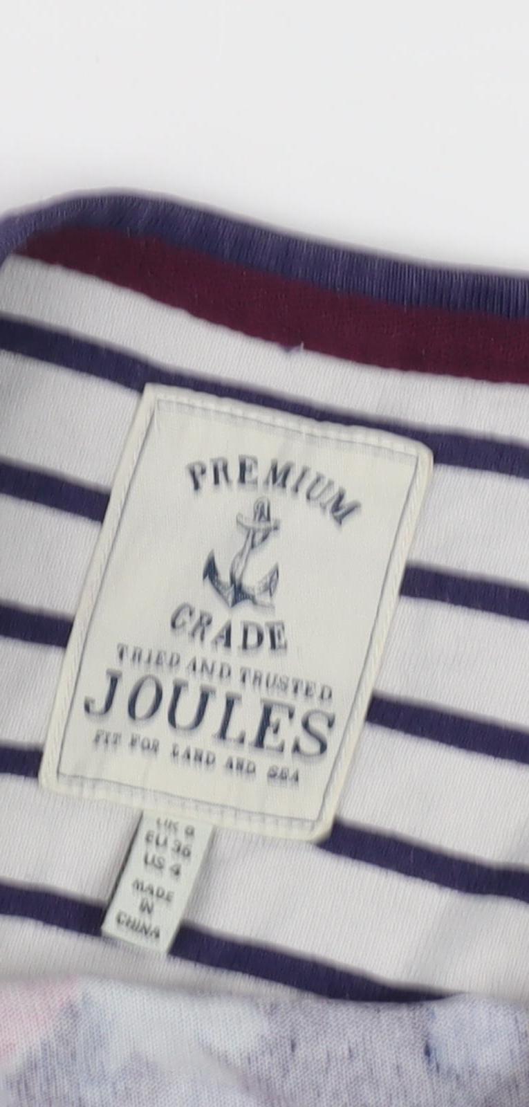 Joules Women’s Multicoloured Striped Floral Dress