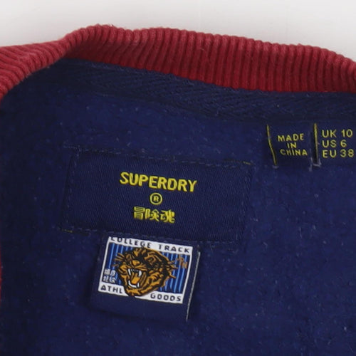 Superdry Unisex Blue/Grey Logo Sweatshirt Size UK 6