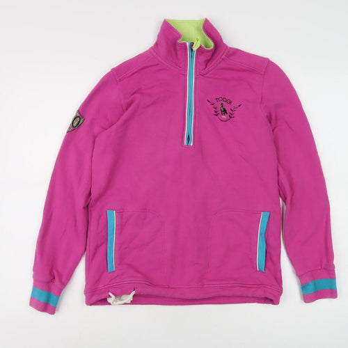 Toggi Women's Pink Henley Sweatshirt Size 8