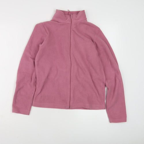 Mountain Warehouse Girls Pink Fleece Full Zip Hoodie 12 Years