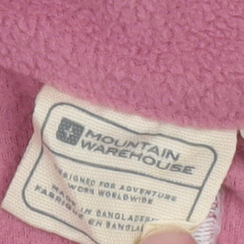 Mountain Warehouse Girls Pink Fleece Full Zip Hoodie 12 Years
