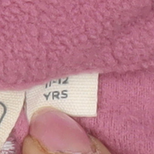 Mountain Warehouse Girls Pink Fleece Full Zip Hoodie 12 Years