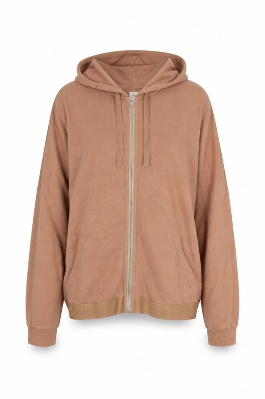 Calvin Klein Women's Brown Full Zip Hoodie M