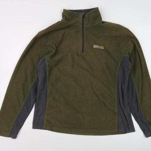 Regatta Men's Green Fleece Full Zip Sweatshirt L