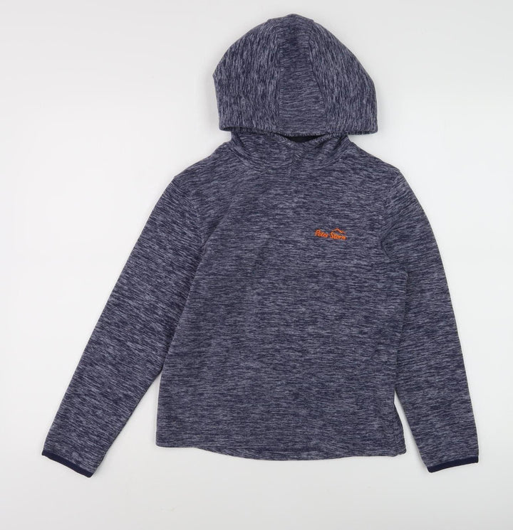 Peter Storm Boys Blue Pullover Hoodie, Size 10, Lightweight