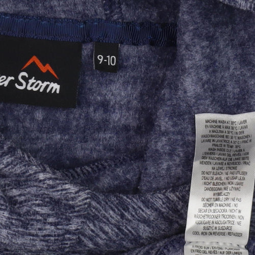 Peter Storm Boys Blue Pullover Hoodie, Size 10, Lightweight