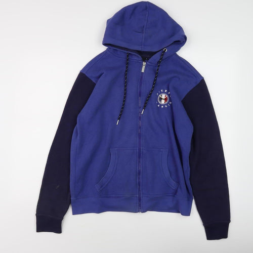Pierre Cardin Men's Blue Full Zip Hoodie S