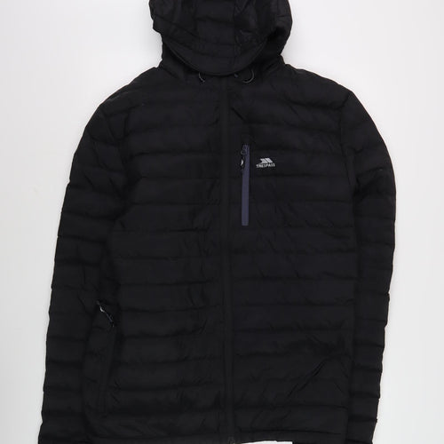 Trespass Men's Black XL Puffer Jacket Hooded Insulated