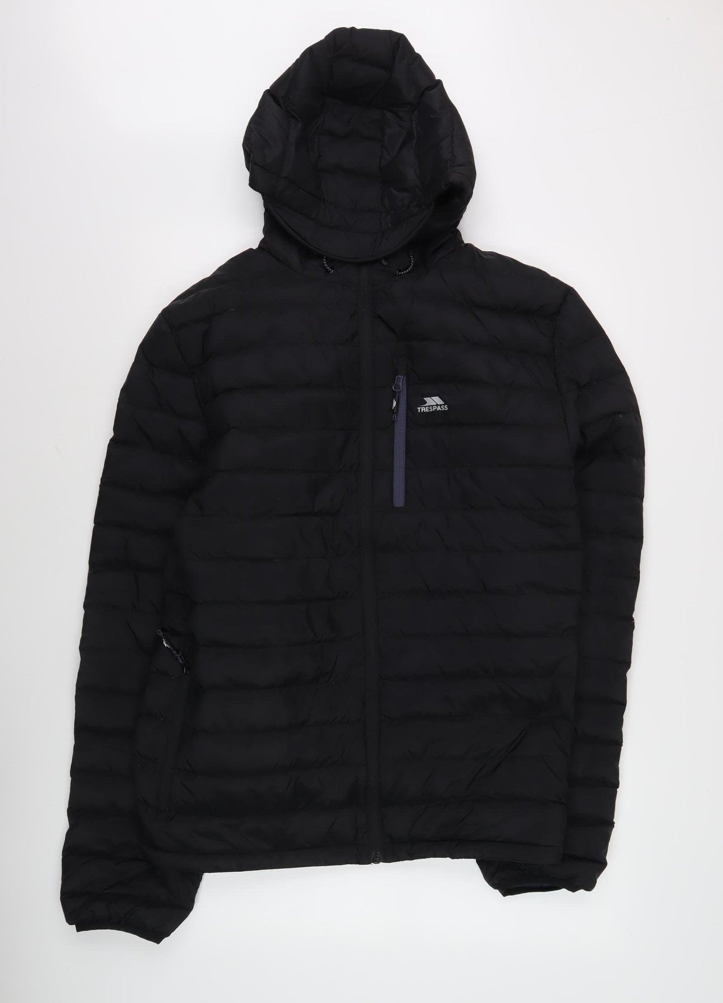 Trespass Men's Black XL Puffer Jacket Hooded Insulated