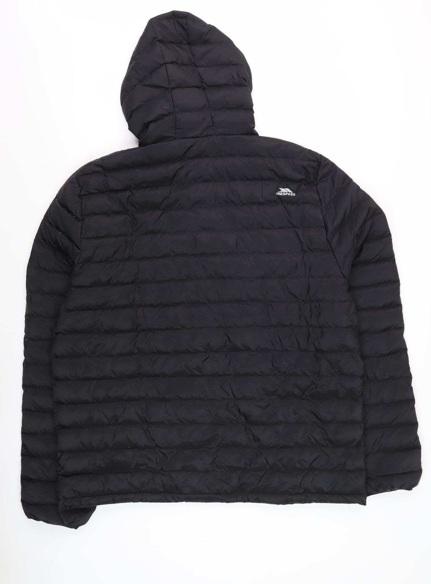 Trespass Men's Black XL Puffer Jacket Hooded Insulated
