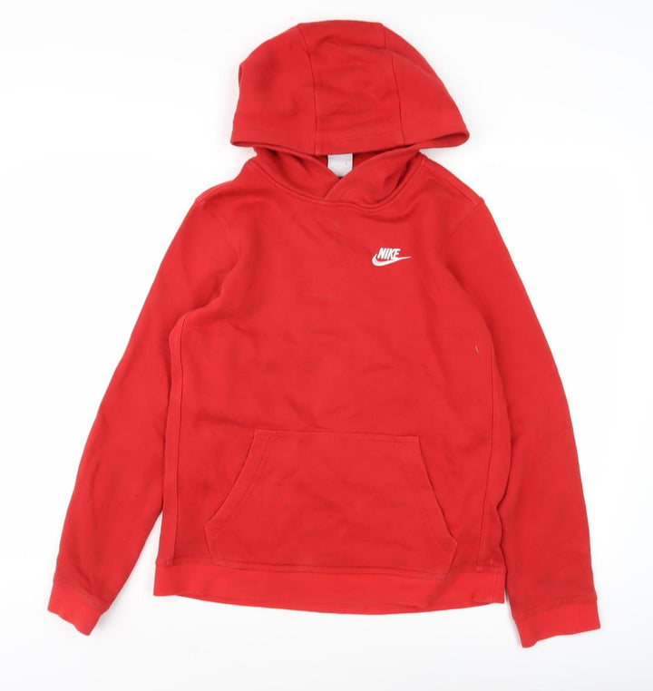Nike Boys Red Fleece Pullover Hoodie XL