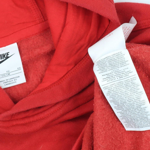 Nike Boys Red Fleece Pullover Hoodie XL