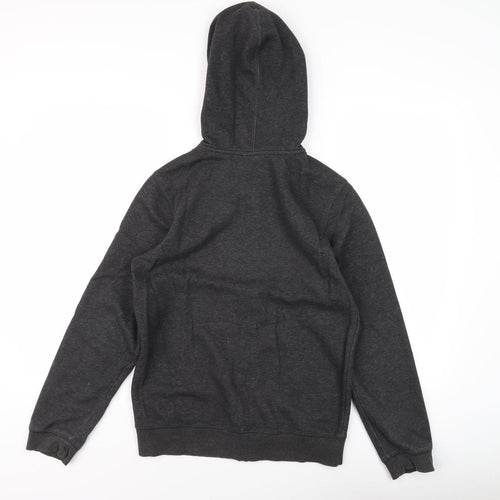 Puma Boys Black Full Zip Hoodie Size 14 Graphic Print