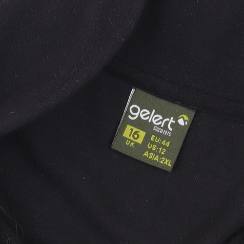 Gelert Unisex Black XL Half Zip Sweatshirt Regular Fit