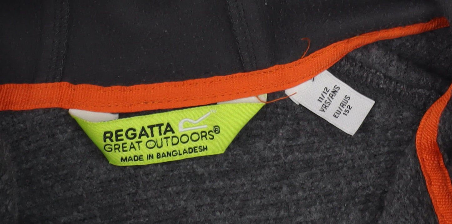 Regatta Boys Grey Full Zip Hoodie 11-12 Years