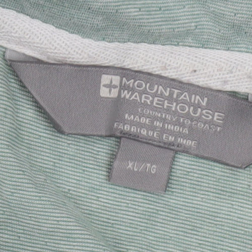 Mountain Warehouse Men's Green Polo Shirt XL
