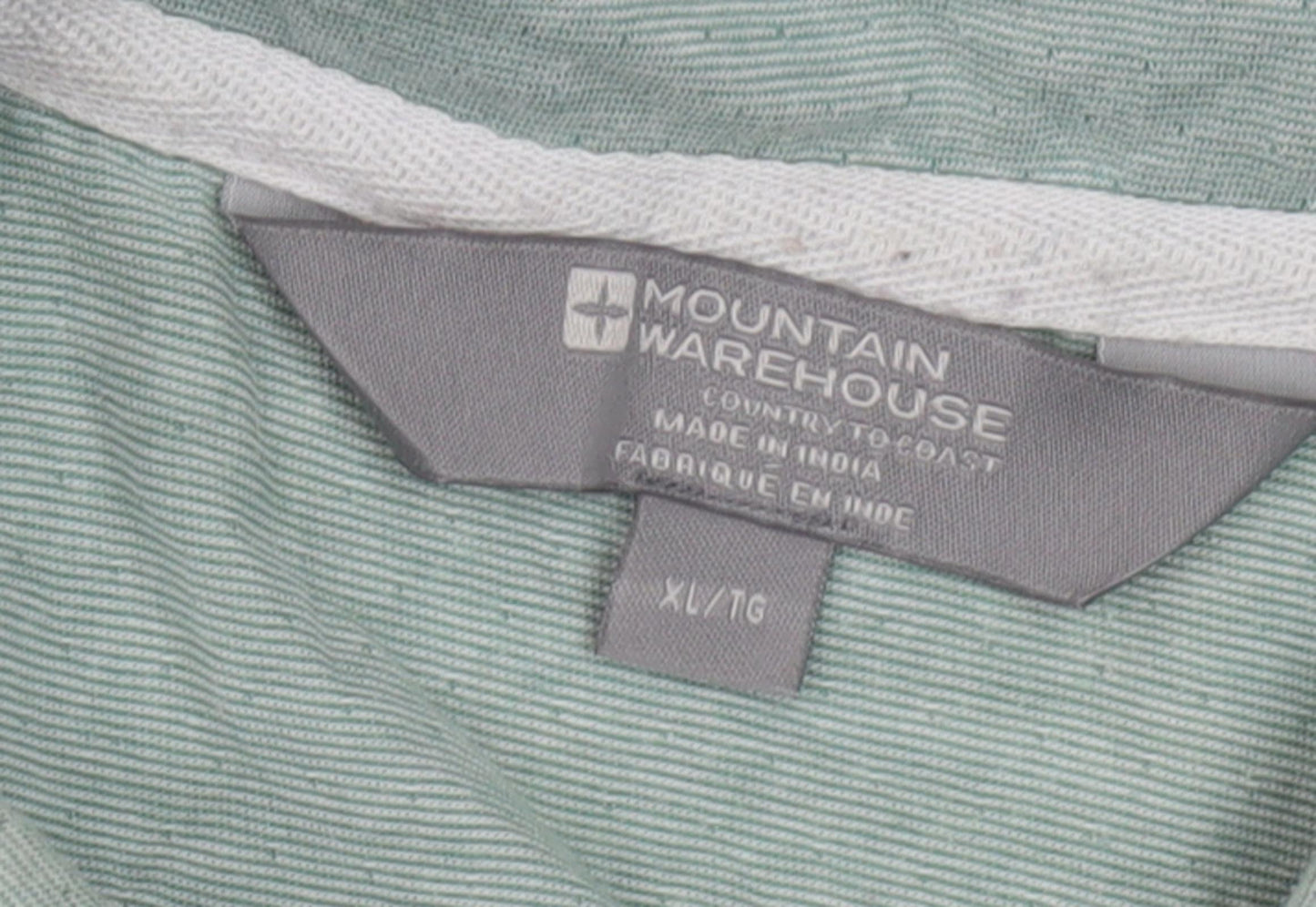 Mountain Warehouse Men's Green Polo Shirt XL