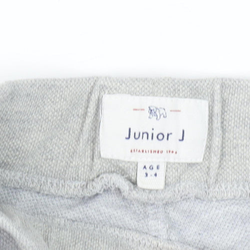 Junior J Boys Grey Sweat Shorts 3-4 Years Regular Fit