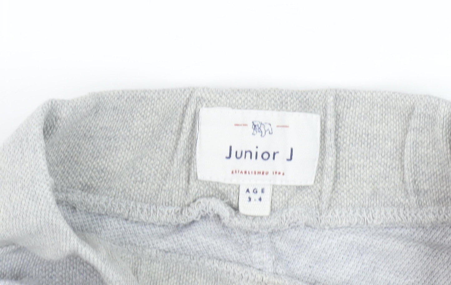Junior J Boys Grey Sweat Shorts 3-4 Years Regular Fit