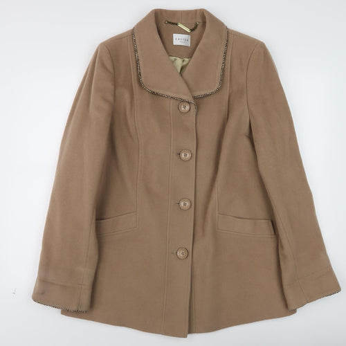 Eastex Women's Beige Wool Blend Coat Size 16