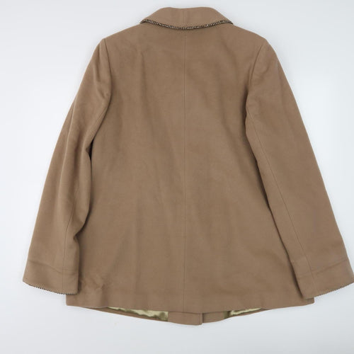 Eastex Women's Beige Wool Blend Coat Size 16