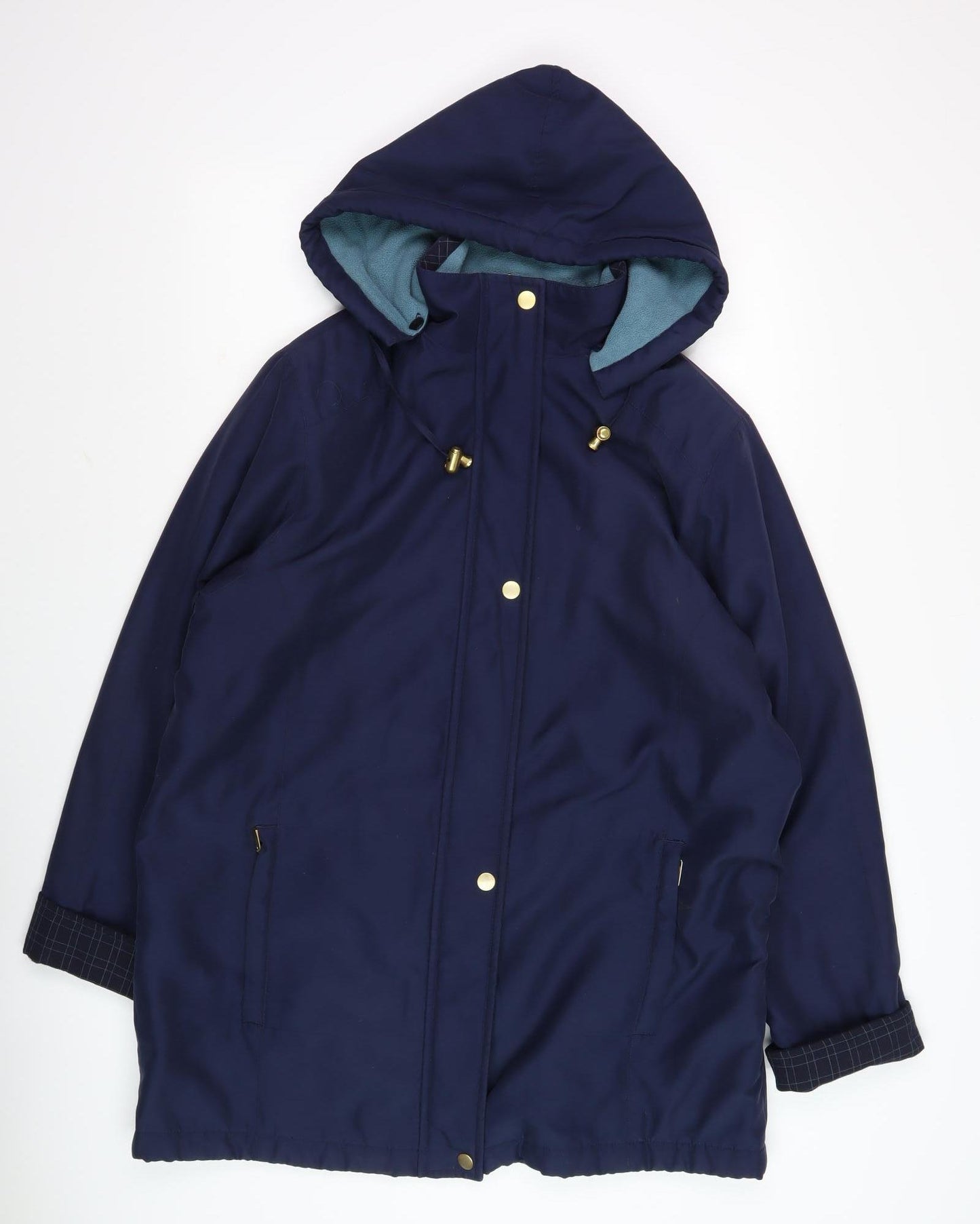 Country Rose Women's Blue Parka Jacket Size 14