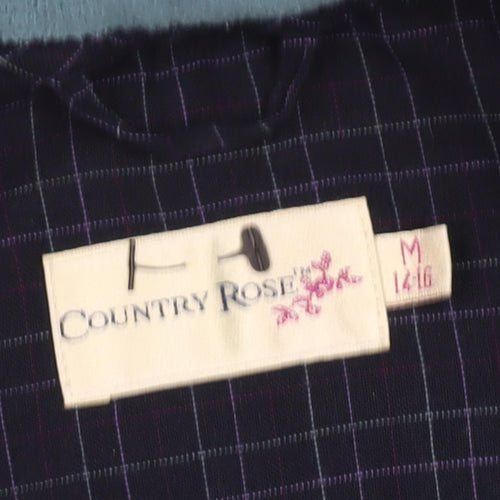 Country Rose Women's Blue Parka Jacket Size 14