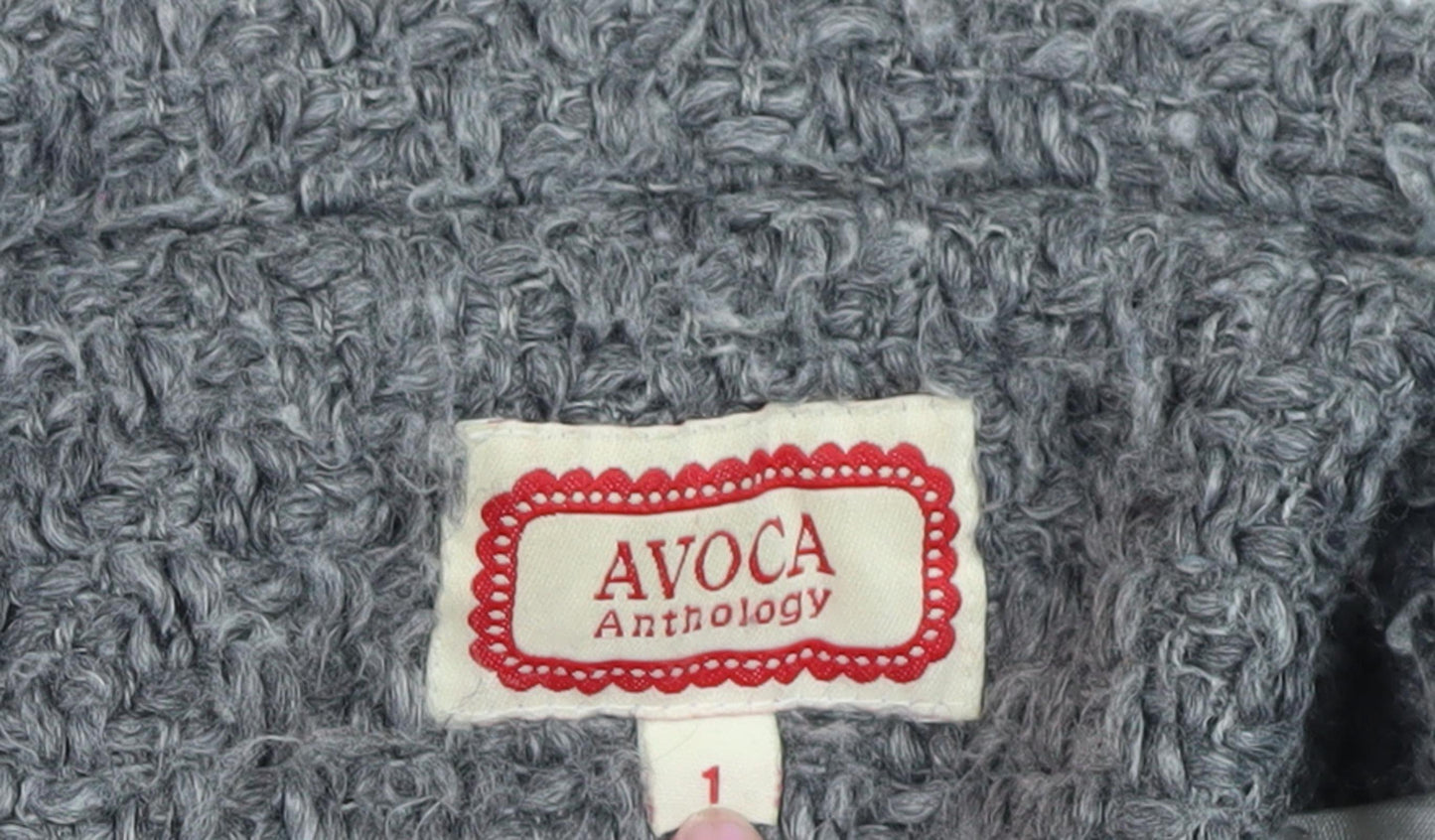 Ayoca Women's Grey Long Coat, L, Button, Lined