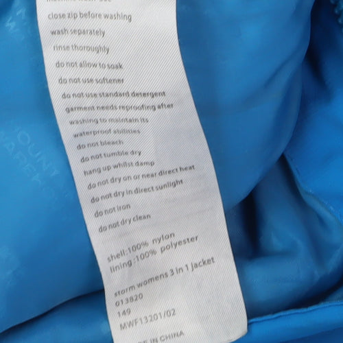 Mountain Warehouse Women's Blue Waterproof 3-in-1 Jacket