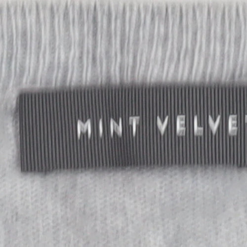 Mint Velvet Women's Grey Striped Cashmere Pullover Size 12
