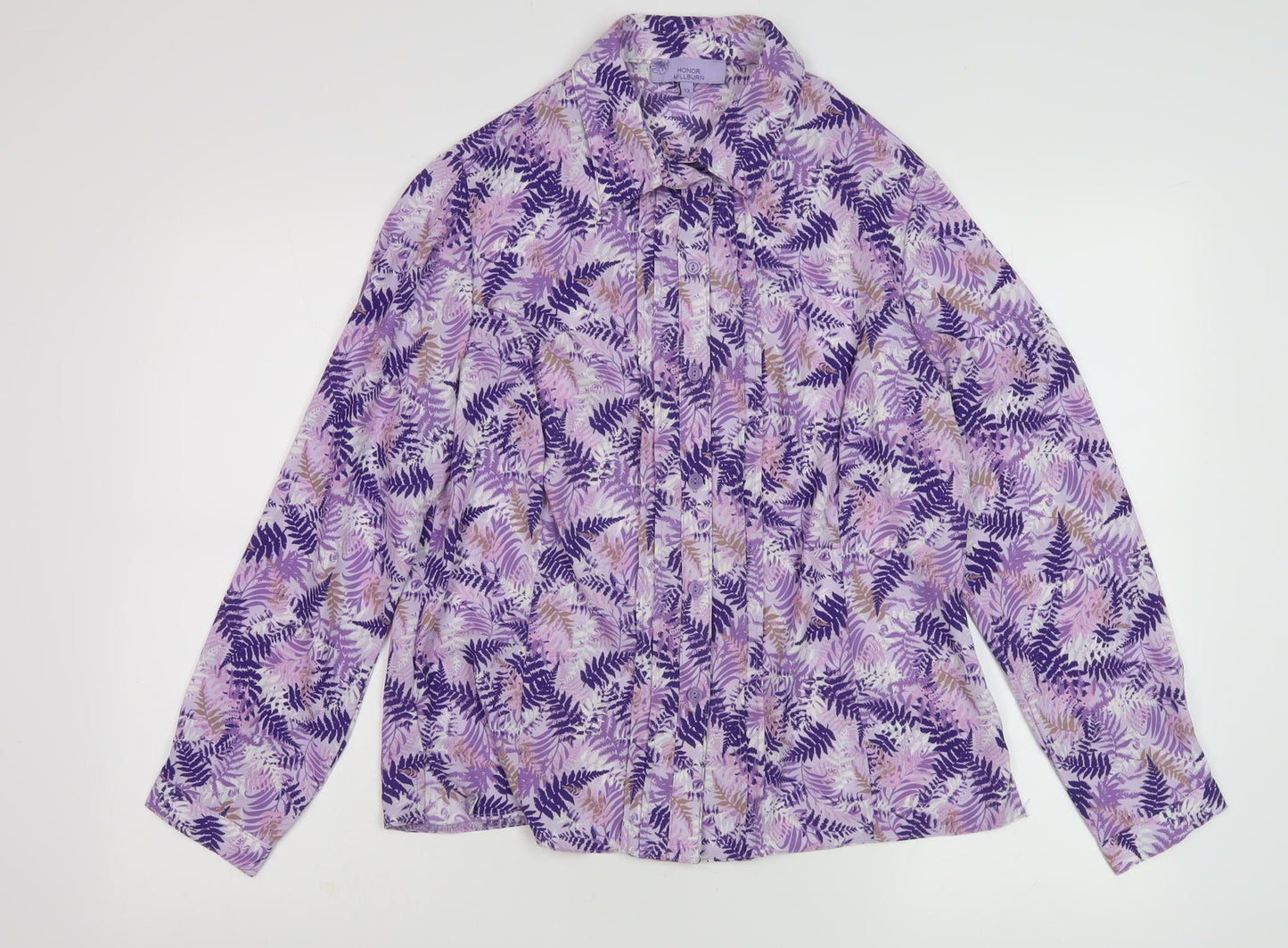 Honor Millburn Women's Floral Button-Up Shirt Size 12