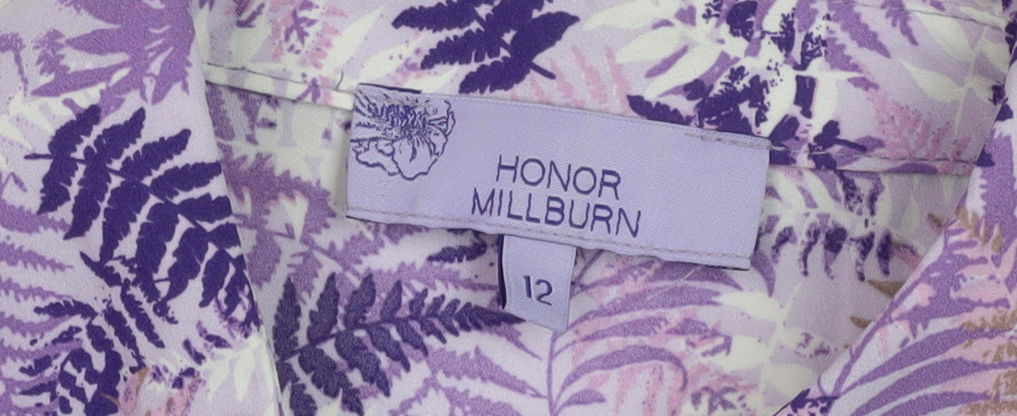 Honor Millburn Women's Floral Button-Up Shirt Size 12