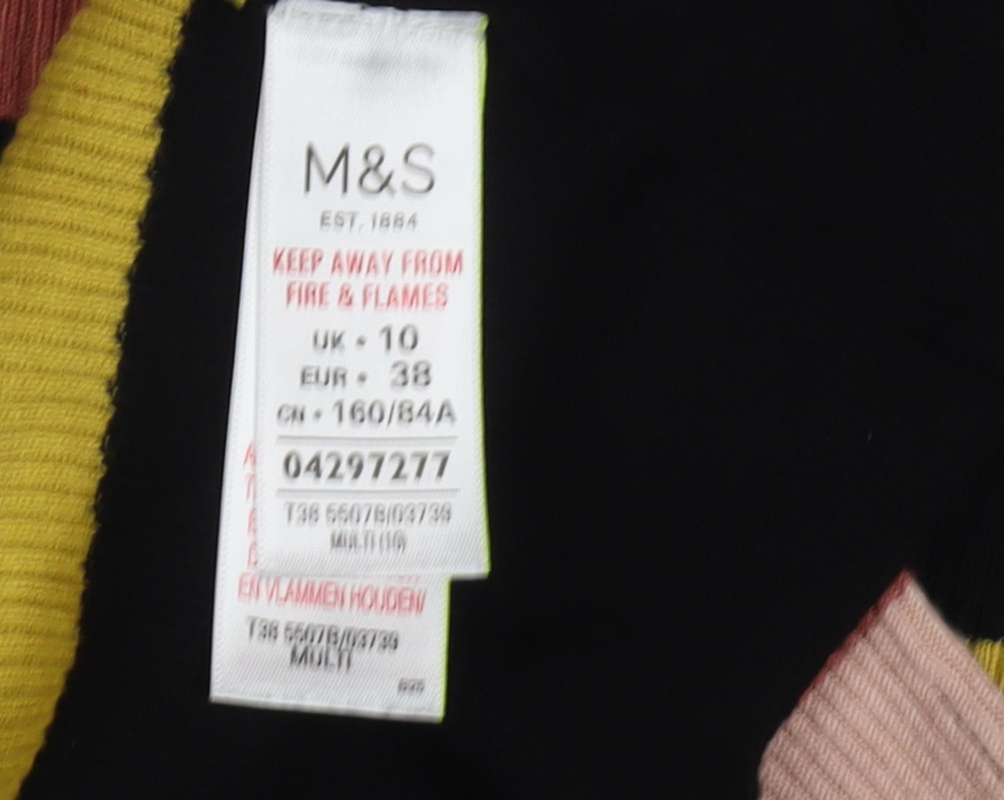 Marks and Spencer Women's Multicoloured Pullover Jumper Size 10